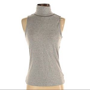 Sleeveless mock turtleneck